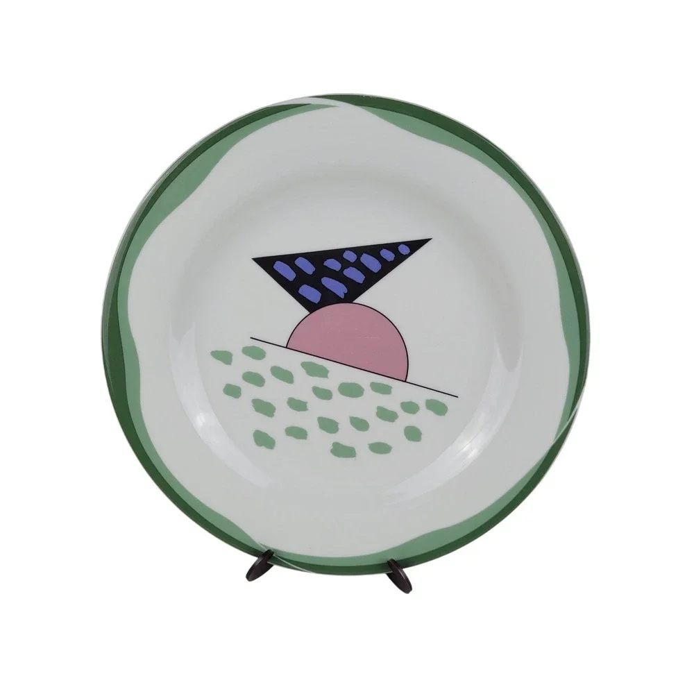 Royal Doulton Everyday Equinox Dinner Plate Memphis Style Geometric 1994 TC 1197